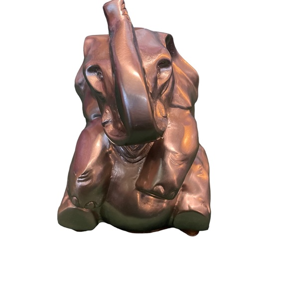 Vintage Metalworks Elephant Sculpture Shelf Art Handmade Made in USA 5” Accent - Picture 4 of 14